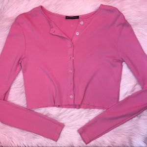 Brandy Melville Bubblegum Long Sleeve Top